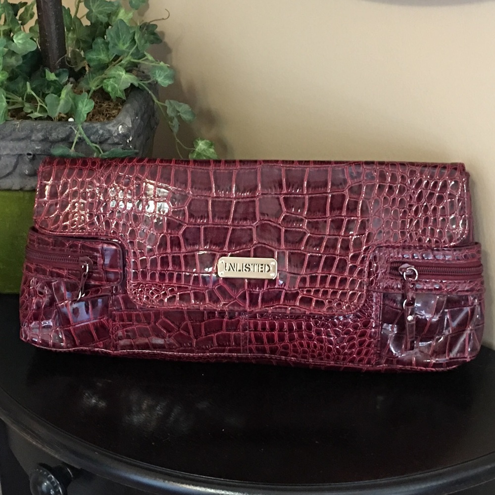 Red Patent leather clutch